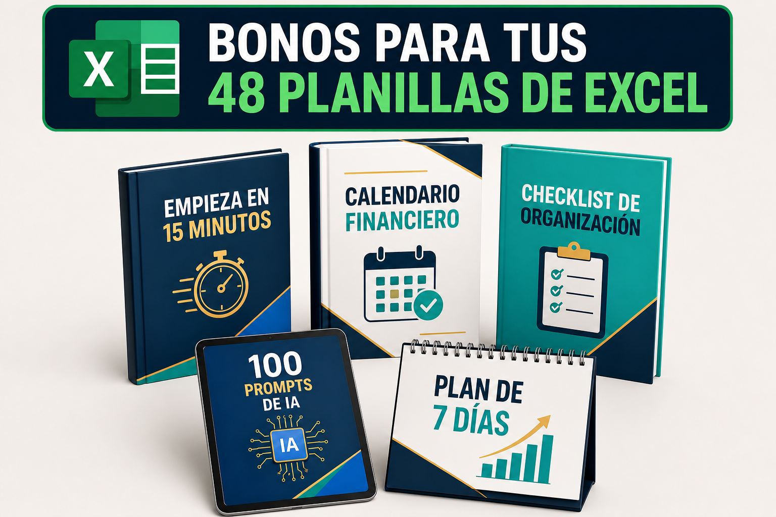 Cinco bonos para las 48 plantillas de Excel